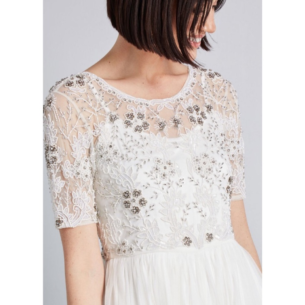 ModCloth White Maxi Special Occasion Dress - Picture 4 of 6